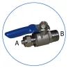 Βανάκι 1/4″ με μεταλλικό πάσο 1/4“ για απευθείας σύνδεση στη παροχή SEWBV1414
