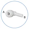 Σύνδεσμος Ασφαλείας Γωνία in line 1/4 AQ-A4SE4-W