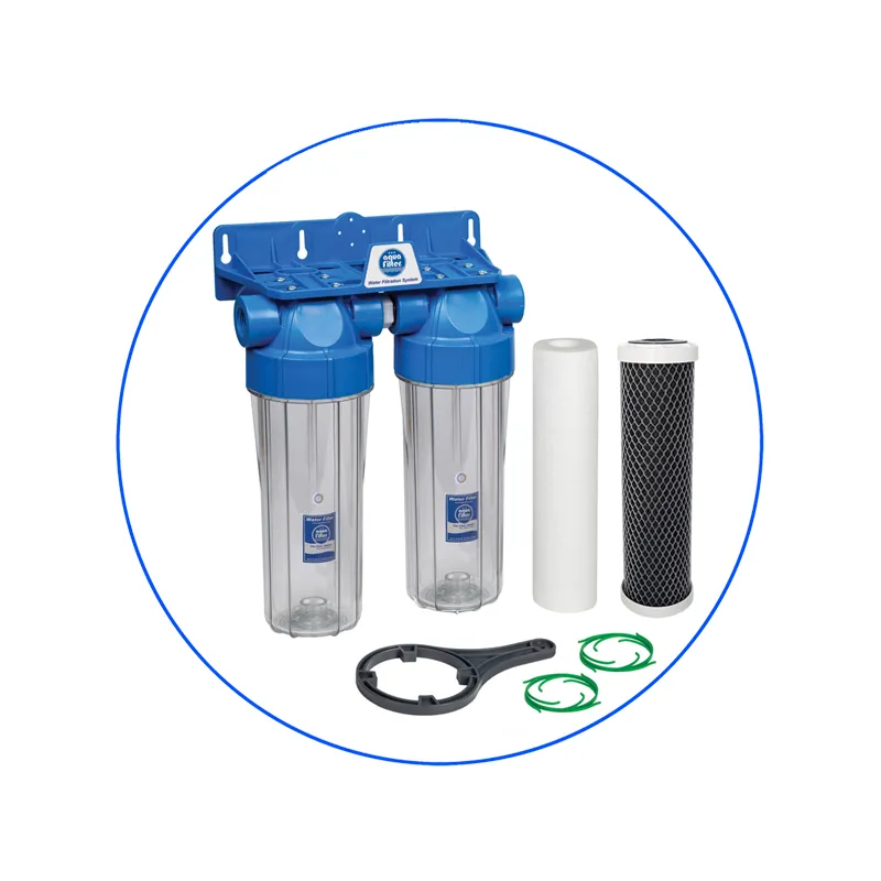 Φίλτρο Κάτω Πάγκου 10″ Διπλό Υψηλής Πίεσης Home Solution Eco της Aqua Filter.