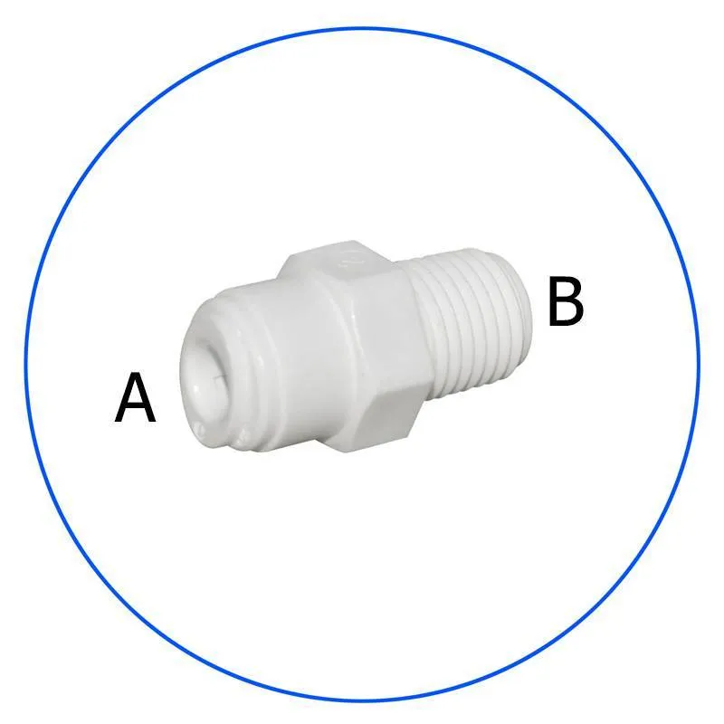 Κούμπωμα Ασφαλείας in-line 1/4″ για Φίλτρα Νερού AQ-A4MC4-W