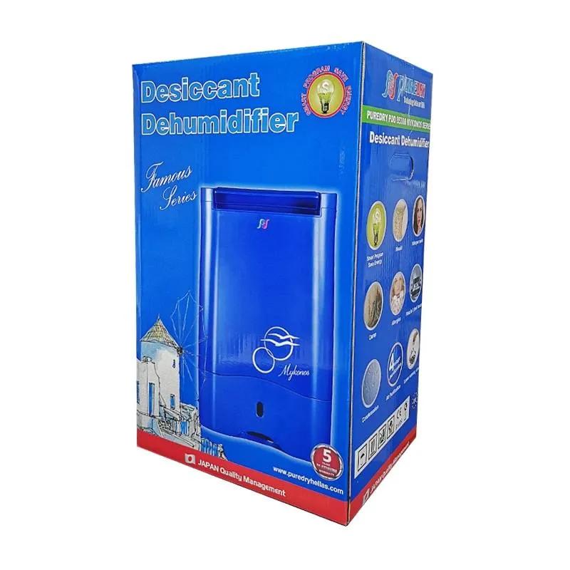 Αφυγραντήρας Puredry PDD85300 Mykonos 10L Desiccant με Ιονιστή