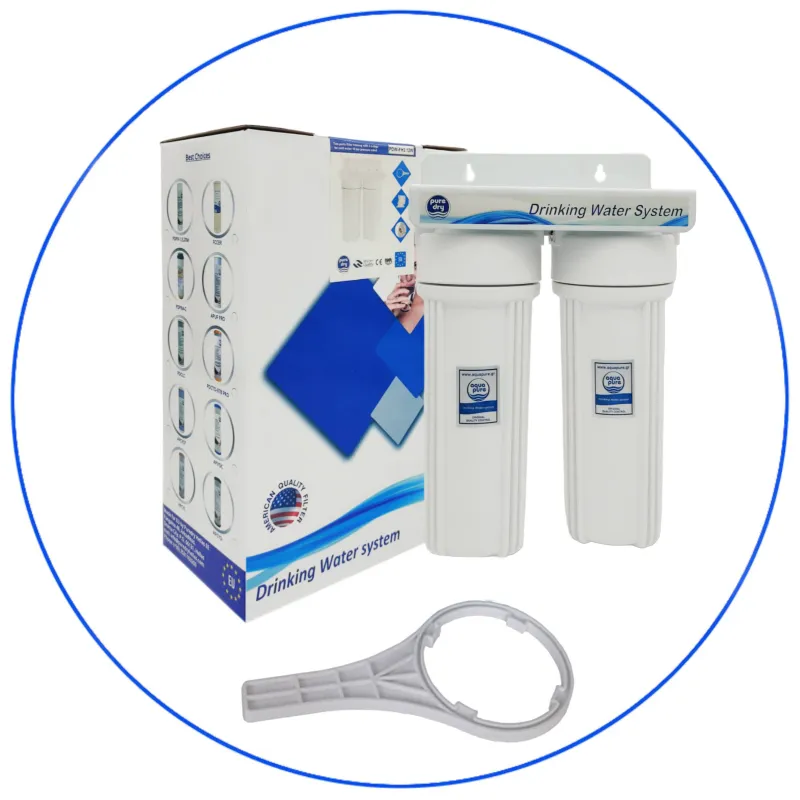 Διπλή Φιλτροθήκη Κάτω Πάγκου 10″ PDW-FH2 34W 3/4' της Puredry