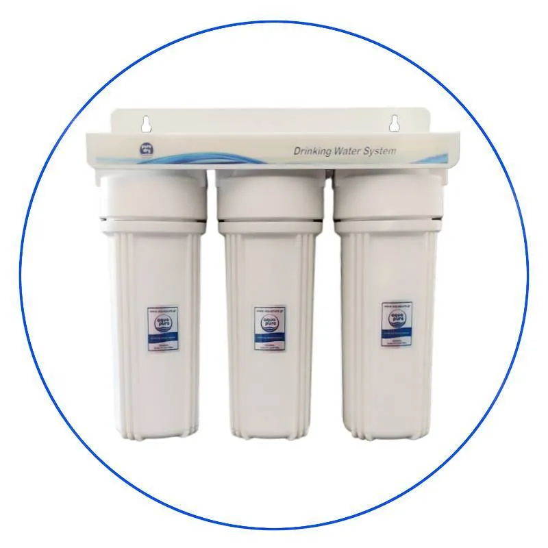 Τριπλή Φιλτροθήκη Κάτω Πάγκου 10″ PDW-FH3 1W 1'' της Puredry