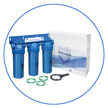 Τριπλή Φιλτροθήκη Κάτω Πάγκου 10″ FHPRN12-B-TRIPLE 1/2'' της Aquafilter