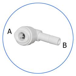Σύνδεσμος Ασφαλείας Γωνιακός PW-13D In-line 3/8'' σε σωλήνα 1/4''