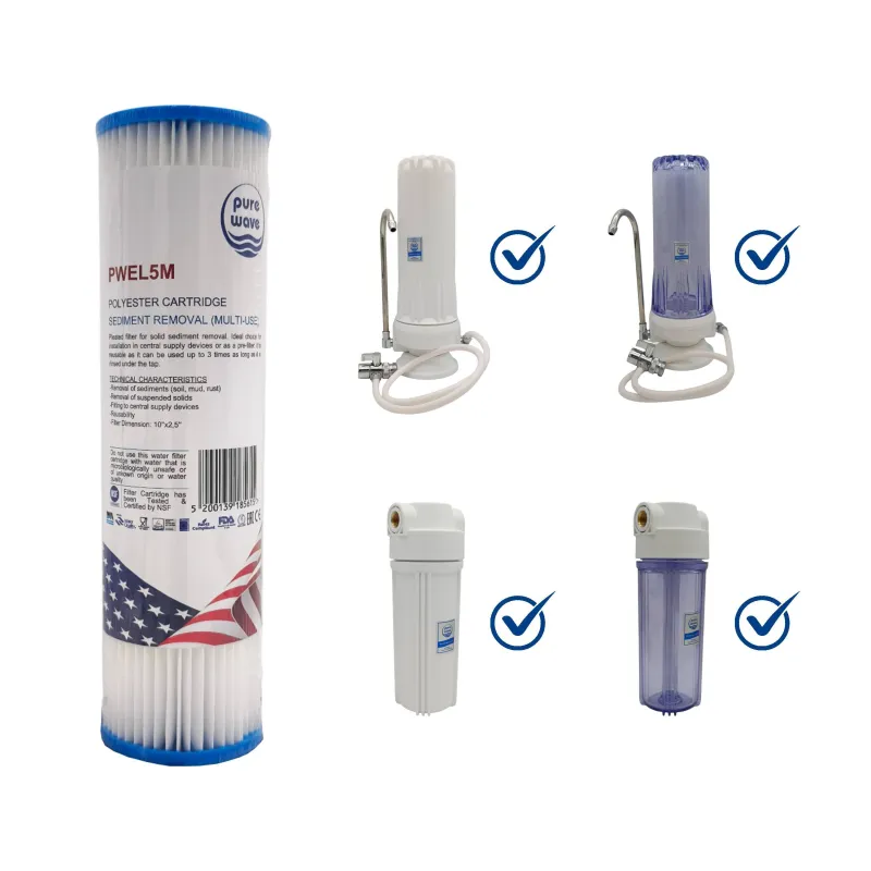 Pleated Sediment Multiuse Filter PWEL5M Purewave